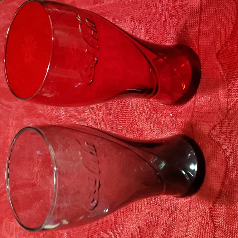Set of 2 Coco Cola Glasses.